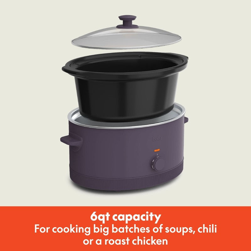 6Qt Slow Cooker, Plum1
