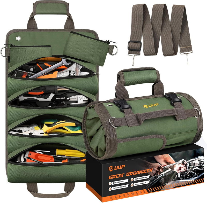 Tool Bag Roll Up,  Heavy Duty Portable Soft Tool Storage Organization, Foldable 6