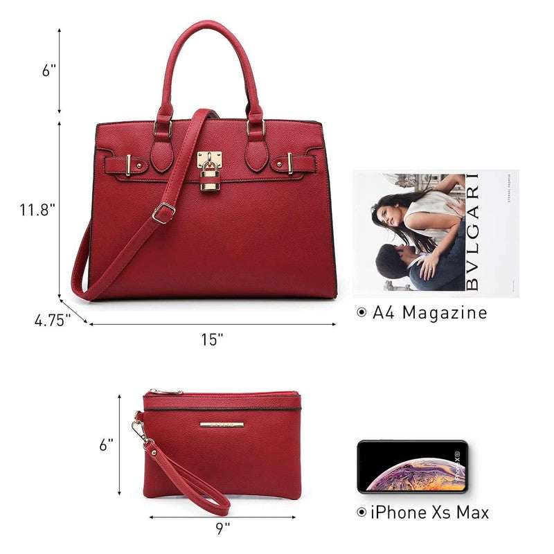 Women Handbag Purse Shoulder Top Handle Satchel Tote Work Bag Clutch5