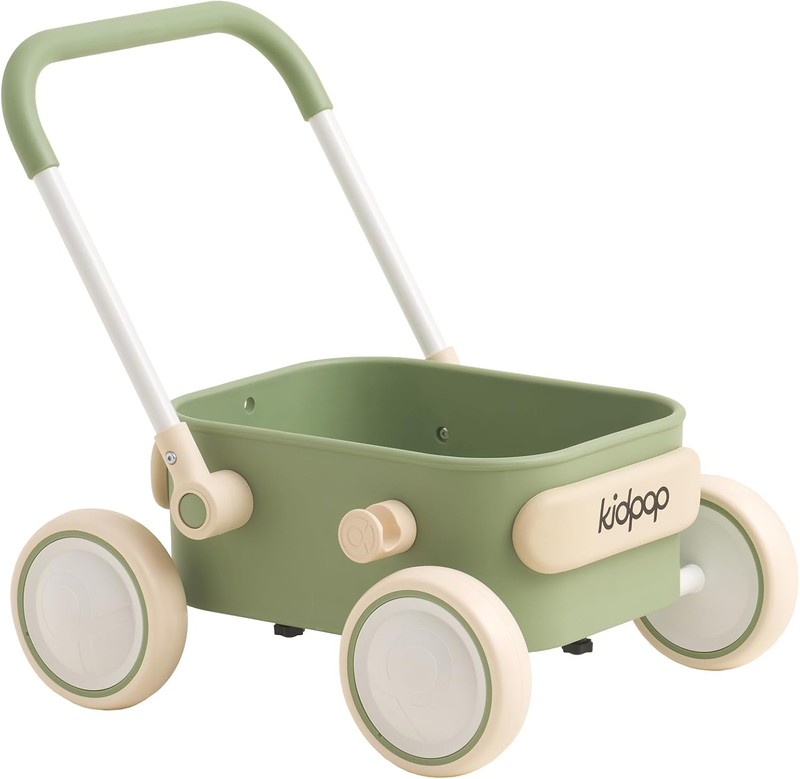 Toddler Push & Pull Wagon Walker 7mo 4yr Birthday Gift Green0