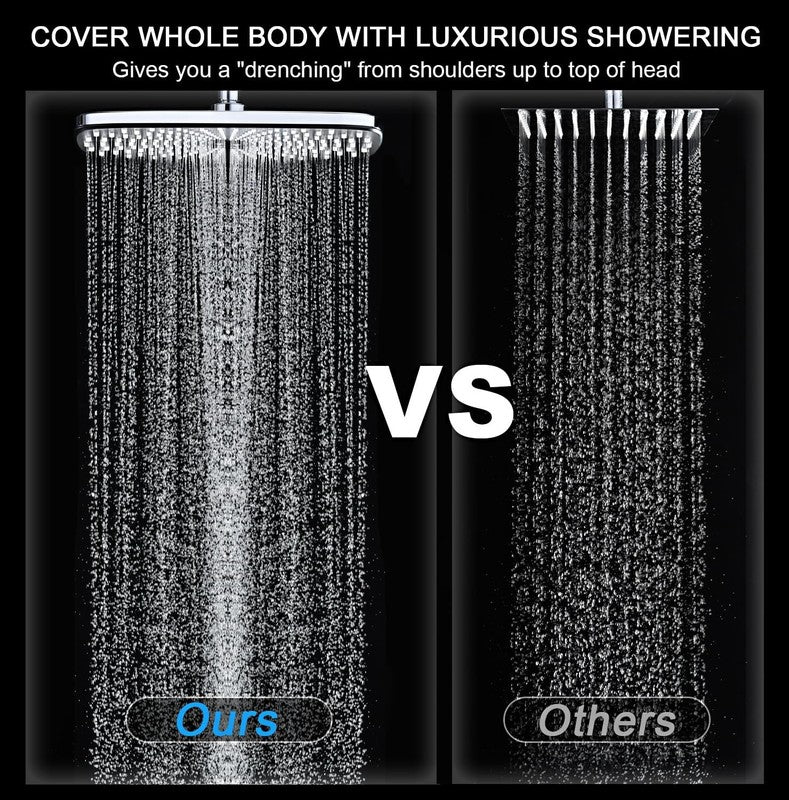 High Pressure Rain Shower Head with Handheld Spray and Magnetic Docking3