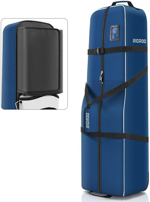 Golf Travel Bag w Wheels Soft Sided 900D Oxford Padded Club Protection8