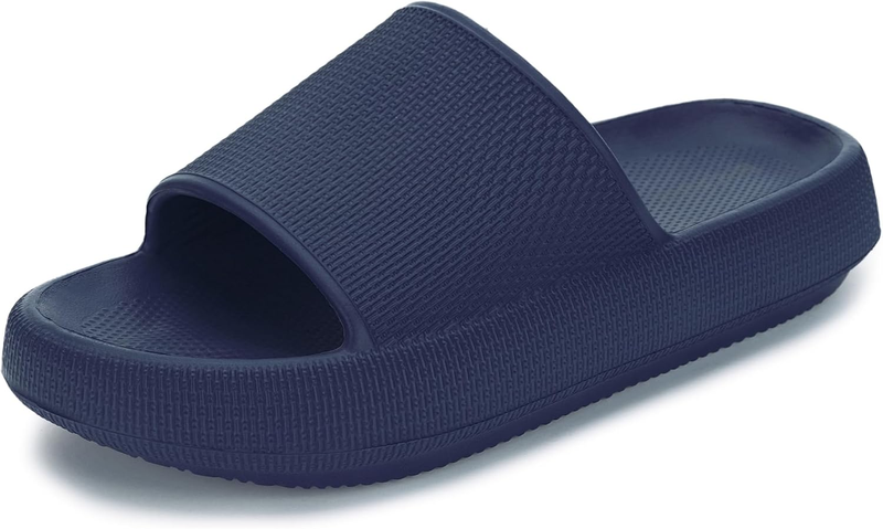 Pillow Slippers Women Men House Slides Cushioned Thick Sole Sandals0
