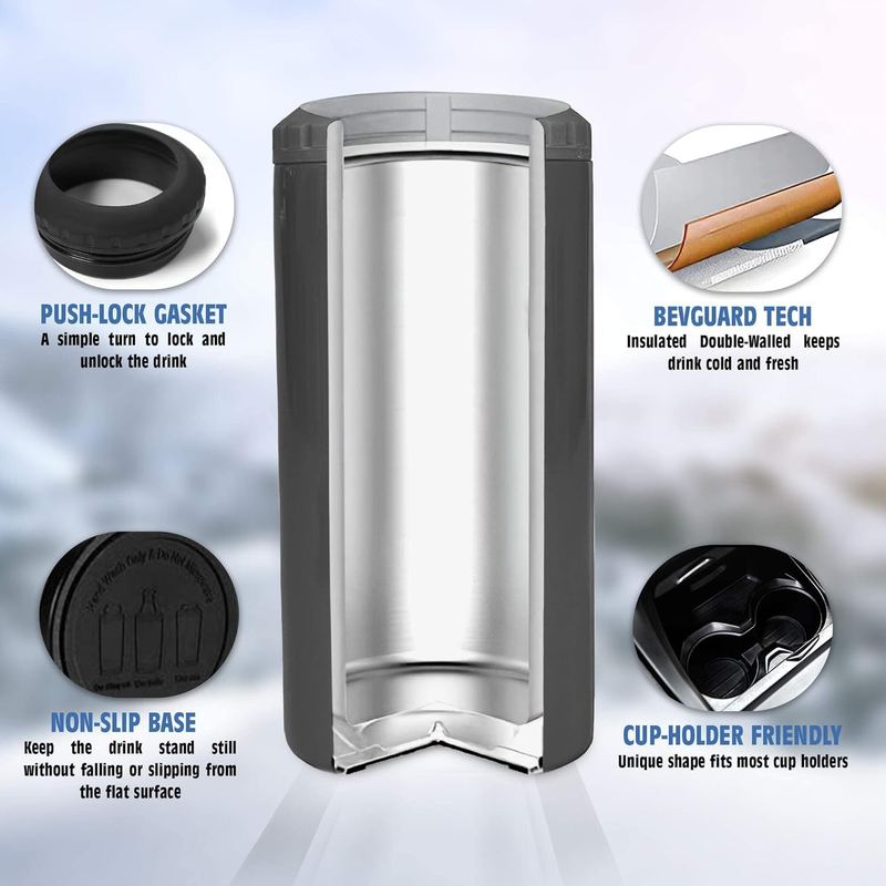 12oz Dad Fuel Can Cooler 4-in-1 Stainless Steel Insulated Tumbler Gift Dad5