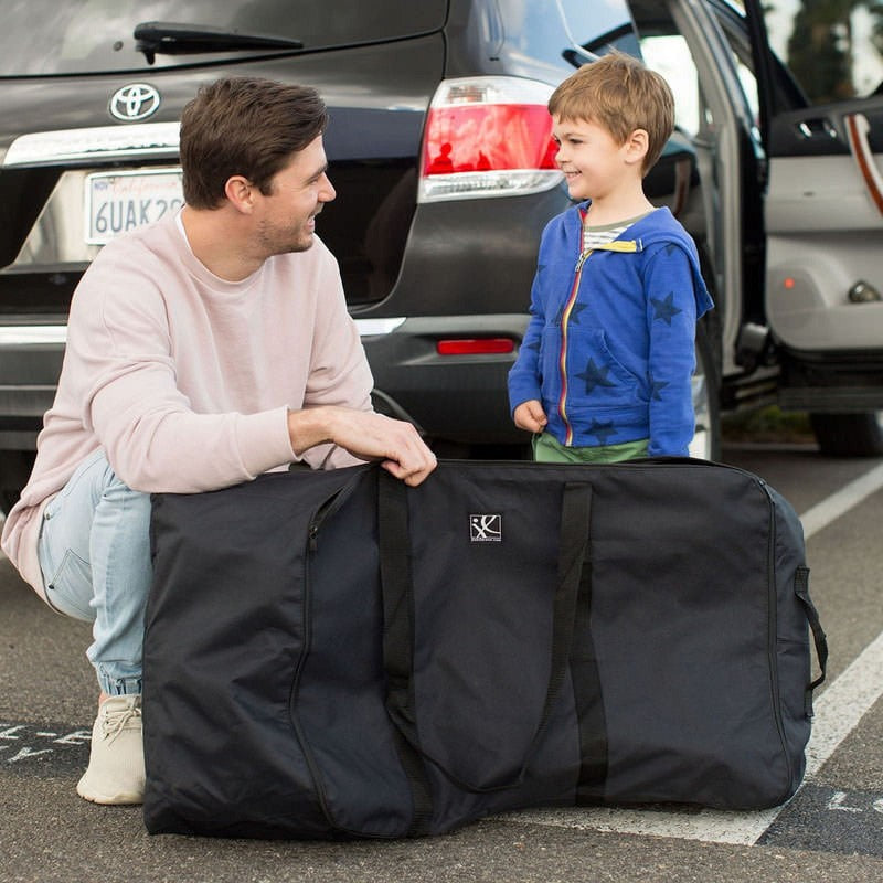 Universal Side Carry Car Seat Travel Bag and Carrier, Black4