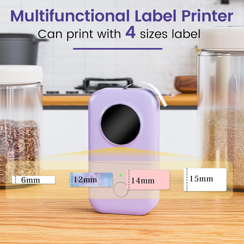 D30 Bluetooth Label Maker Mini Thermal Printer Rechargeable Portable6