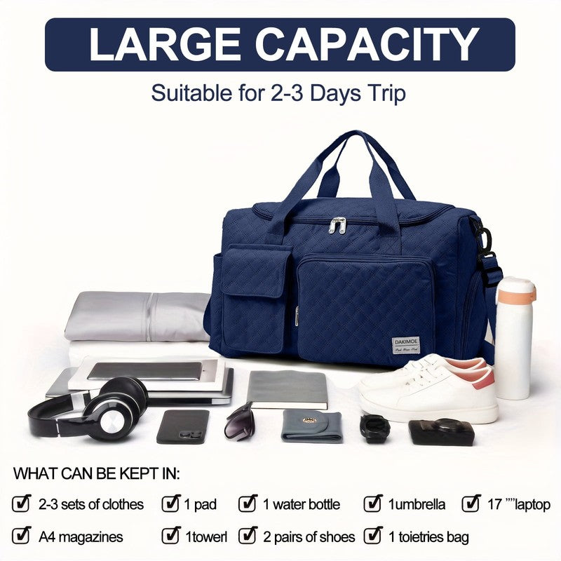 Travel Duffle Bag for Women Large Weekender Bags Carry on Gym Duffel Bag with We6