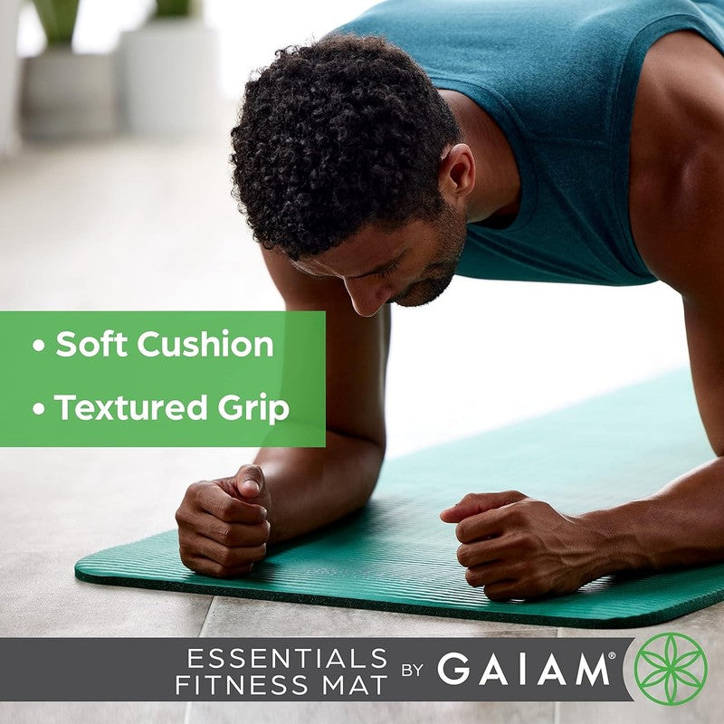Thick Yoga Mat 72"x24" Fitness Exercise Mat w/ Strap Non Slip Cushion Workout4