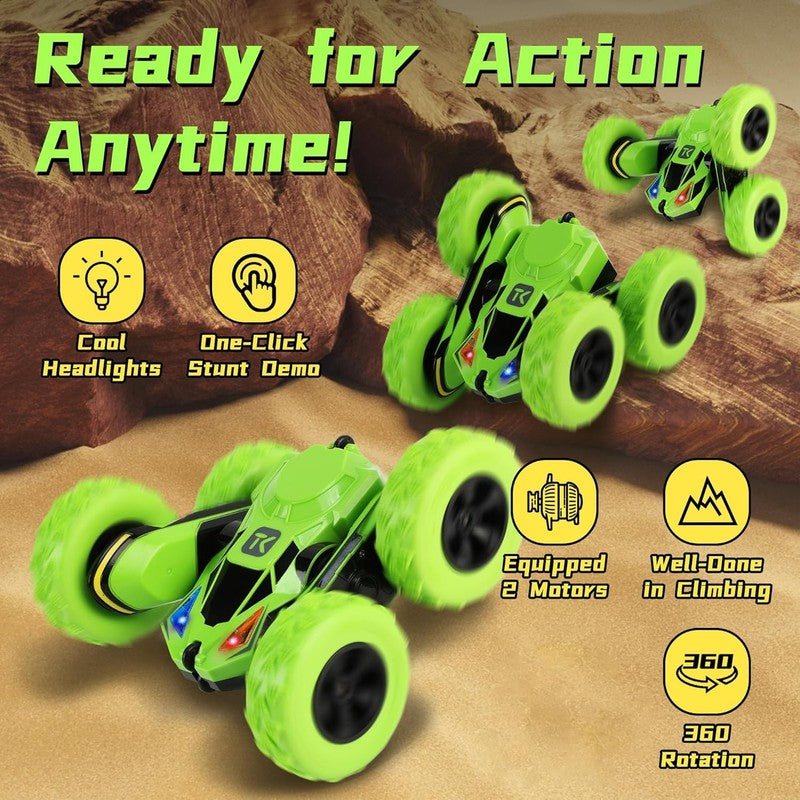 RC Stunt Cars Remote Control Car Double Sided Driving 360 Degree Flips Rotating 1