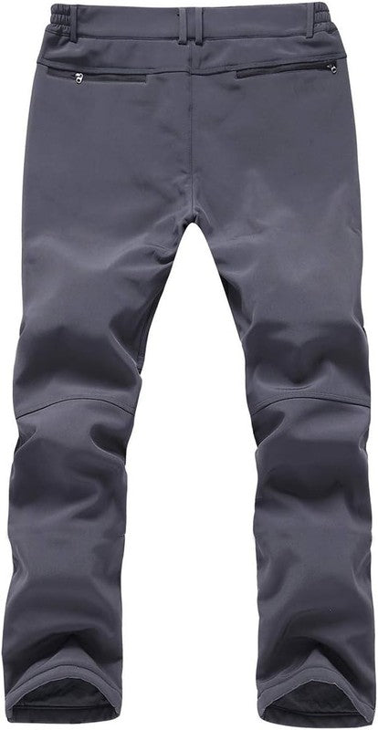 Mens Snow Ski Waterproof Softshell Snowboard Pants Outdoor Hiking Fleece Lined Z5