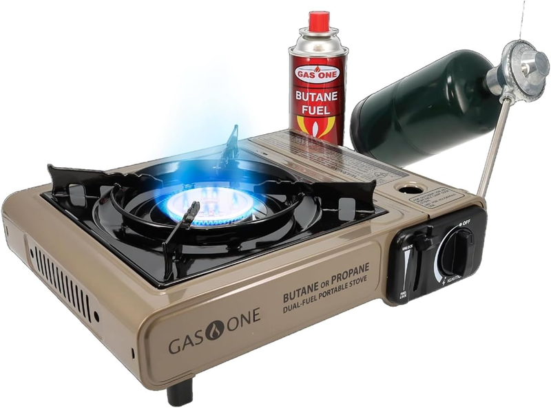 GS-3400P Dual Fuel Camping Stove Propane Butane Portable Carry Case Emergency11