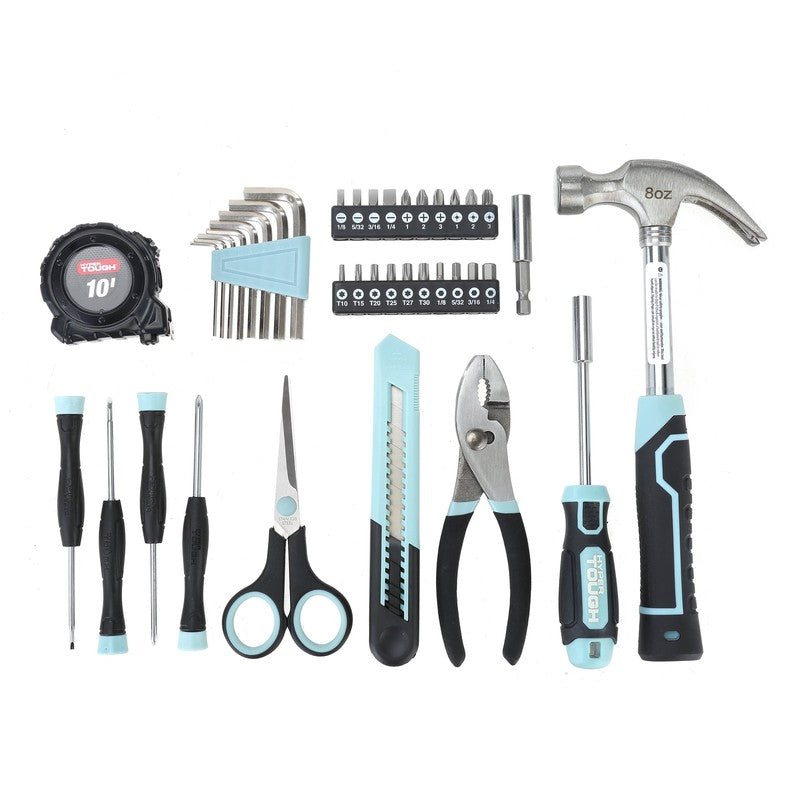40 Piece Seafoam Household Tool Kit for Basic Repairs and DIY Projects6