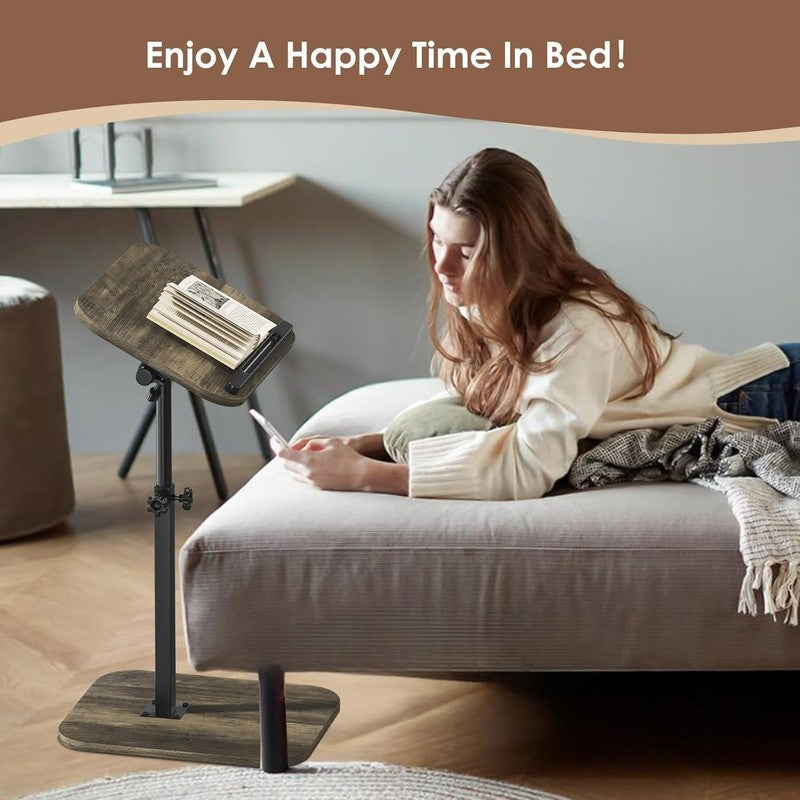 C-Shaped Sofa Arm Side Table TV Tray Small End Table Grey4