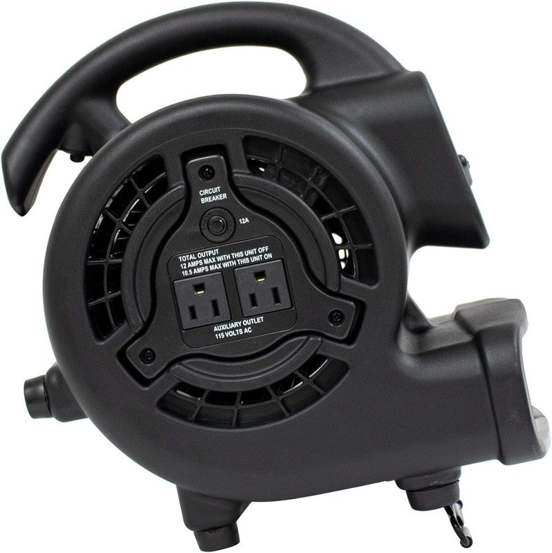 Mini Mighty 138W 600CFM Air Mover Carpet Dryer Floor Fan Black4