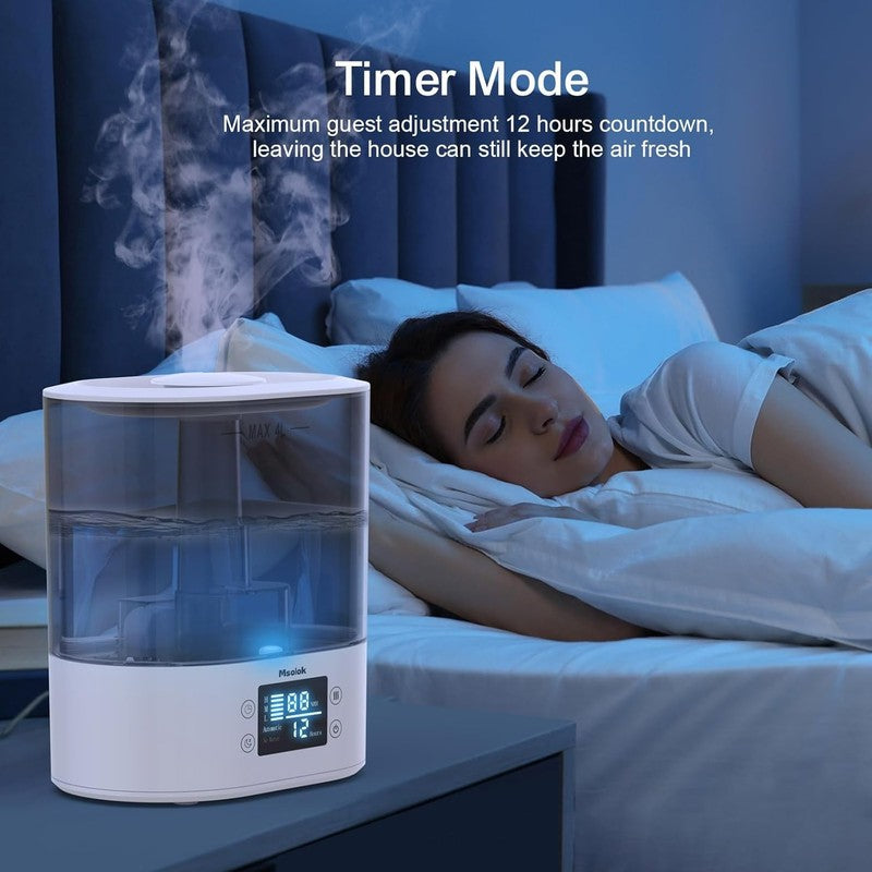 Humidifier 4L Cool Mist Top Fill Quiet 40H Auto Shut Off for Home Baby4