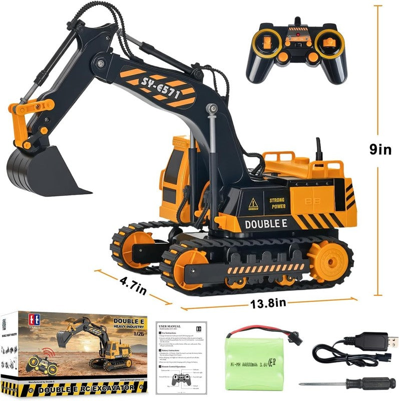 Remote Control Excavator Construction Toy Realistic Sandbox Digger for Kids7
