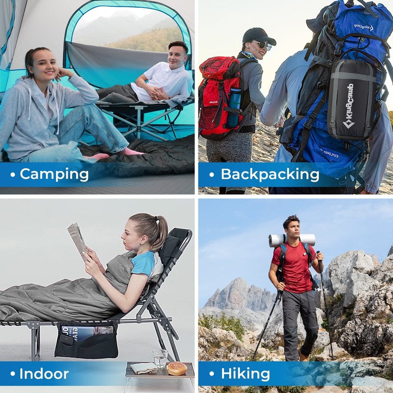 3-Season Sleeping Bags for Adult Lightweight Waterproof Sleeping Bag with Compre4