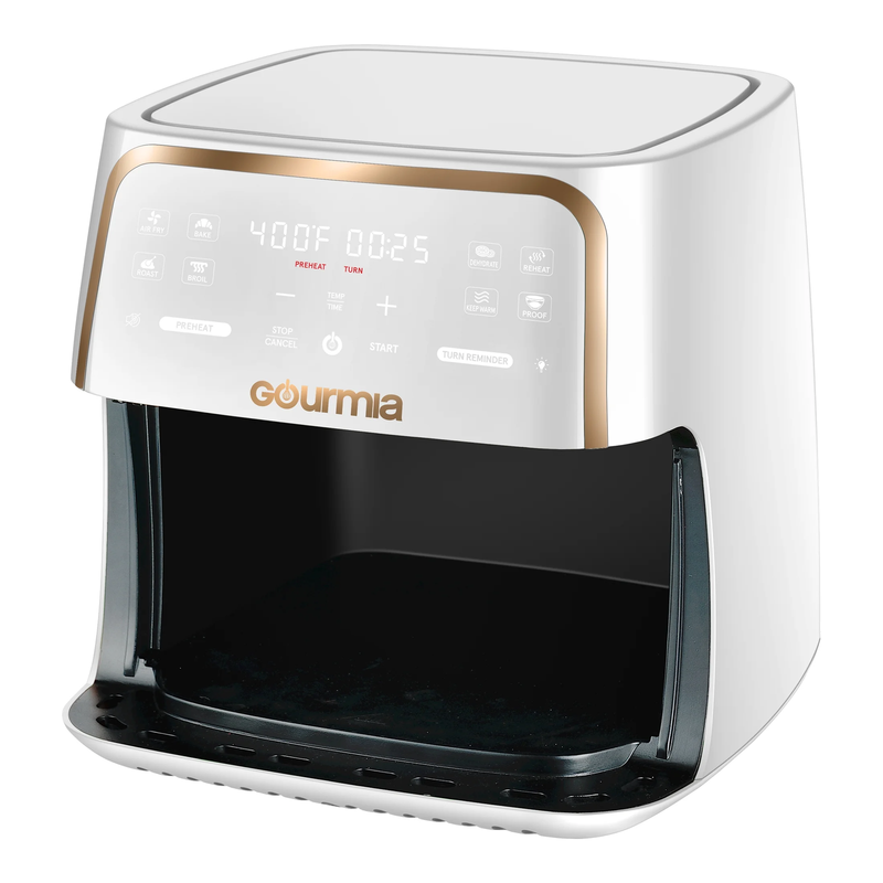 8 Quart Digital Window Air Fryer, with 8 One Touch Functions, White7