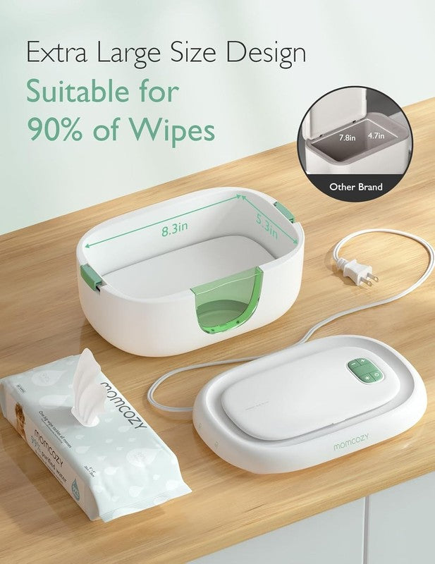 Baby Wipe Warmer w/ Night Light 4 Temp Modes Fast Heating Large5