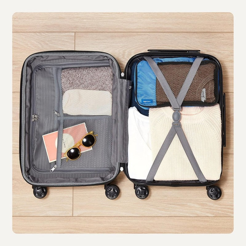 26" Hardside Medium Checked Luggage, Hardshell Suitcase with Wheels, Expandable 3