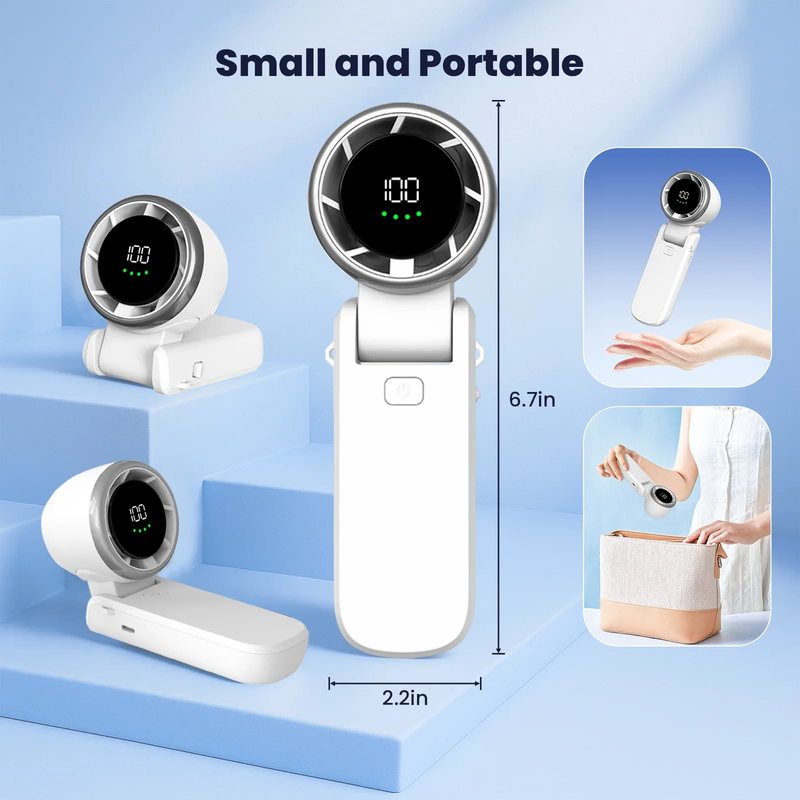 ATUPEN Portable Fan, Mini Handheld Fan with 100 Speeds Air Turbo Personal Fan5