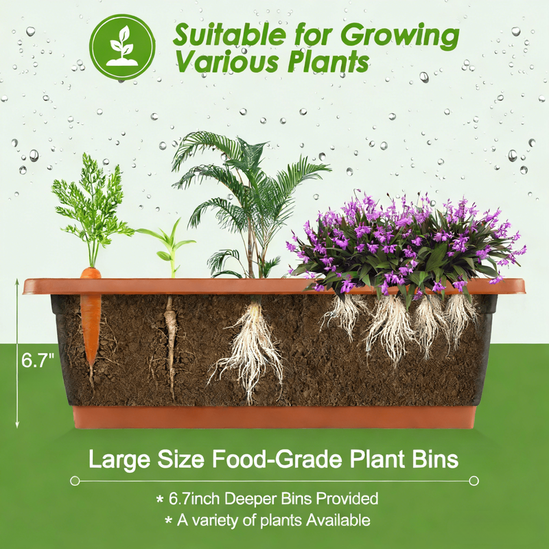 5-Tier Vertical Raised Garden Bed Planter – Freestanding Herb & Flower Box4