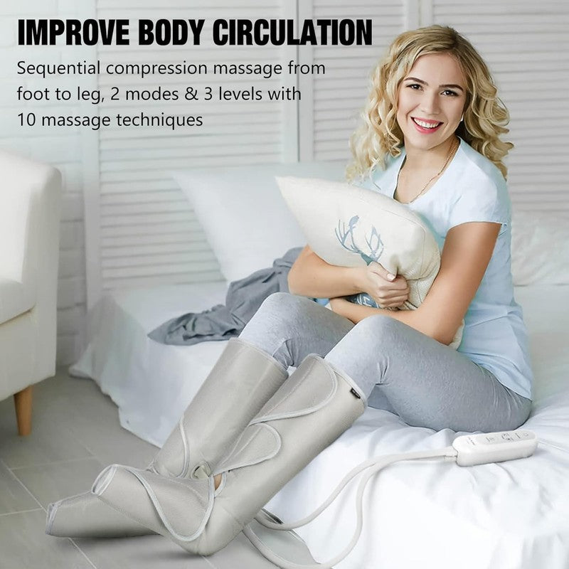 Air Compression Leg & Foot Massager for Pain, Swelling, Circulation, Gift6