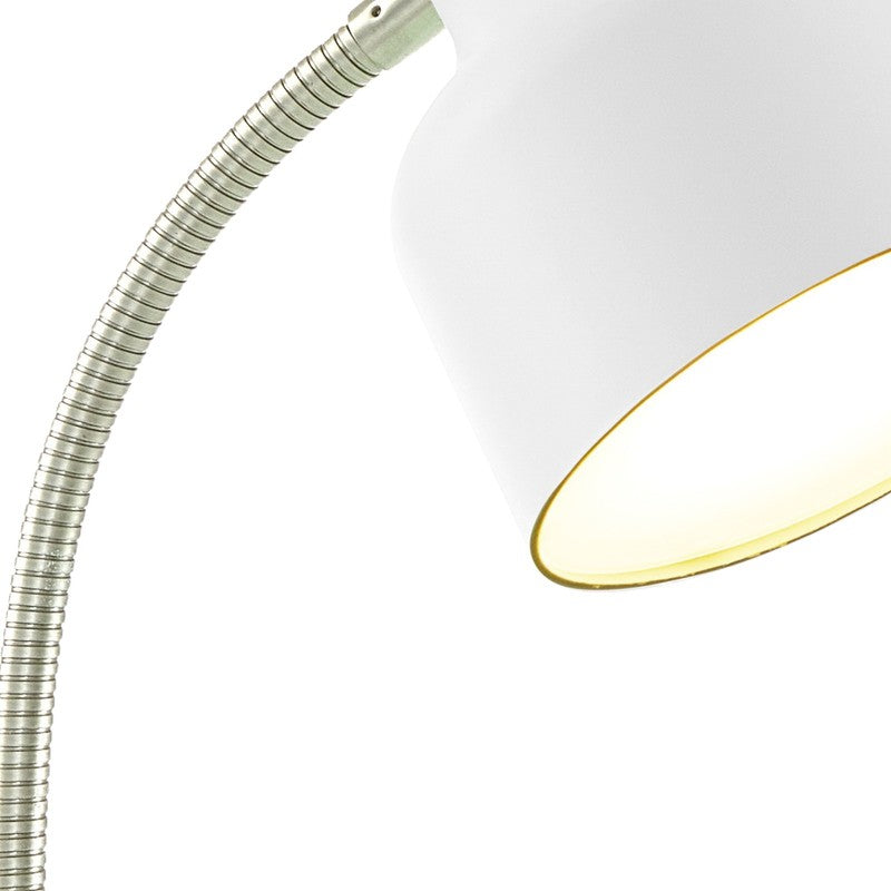 17in LED Desk Lamp Adjustable Flexible Neck AC Outlet Storage Base3