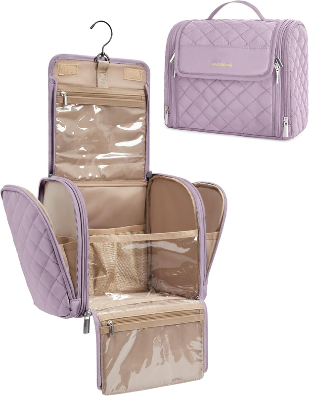 Travel Toiletry Bag Large Hanging Hook Water-Resistant Cosmetic Organizer Women8