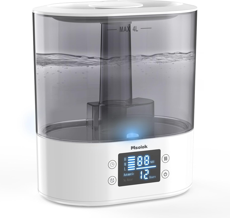 Humidifier 4L Cool Mist Top Fill Quiet 40H Auto Shut Off for Home Baby7