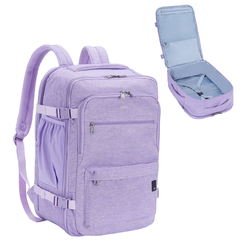 Business Travel Backpack Fits 17 Inch Laptop for Personal Item Bag 18X14X8 Clams0