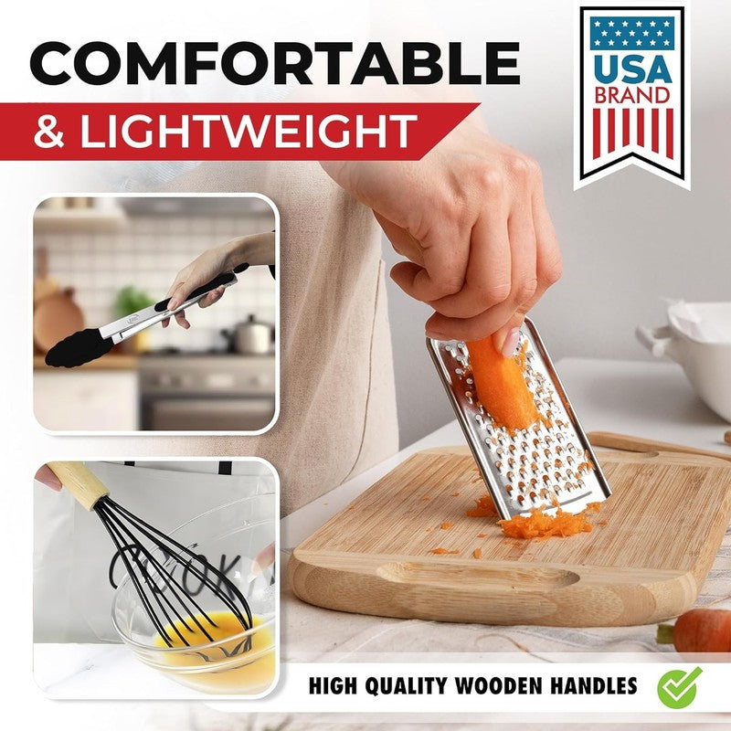 50 PCS Silicone Kitchen Utensils Set - Heat Resistant Non-Stick Cooking Tools5