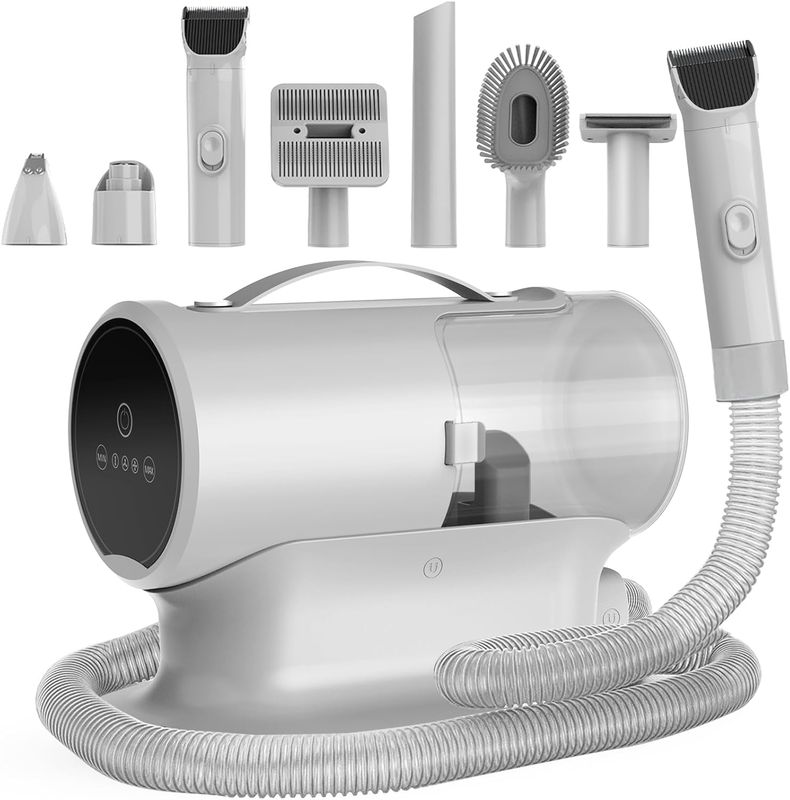 Dog Grooming Vacuum and Kit with Clipper Nail Trimmer Grinder, 12000Pa Pet Vacuu8