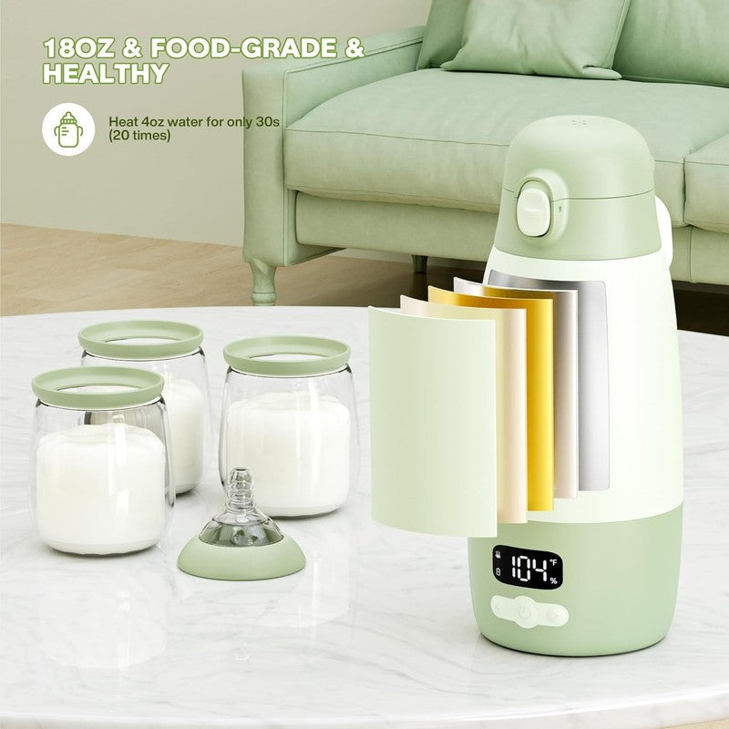 Portable Baby Bottle Warmer 17.8oz Fast Heat Breastmilk Formula5