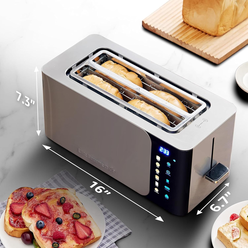 ECT5924D SmartToast 4 Slice Digital Toaster Touchscreen Stainless4