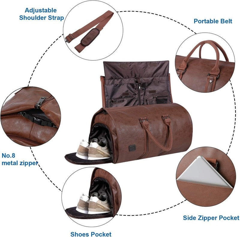 2in1 Garment Duffle Bag Hanging Suit Travel Carry On Business Men Women2