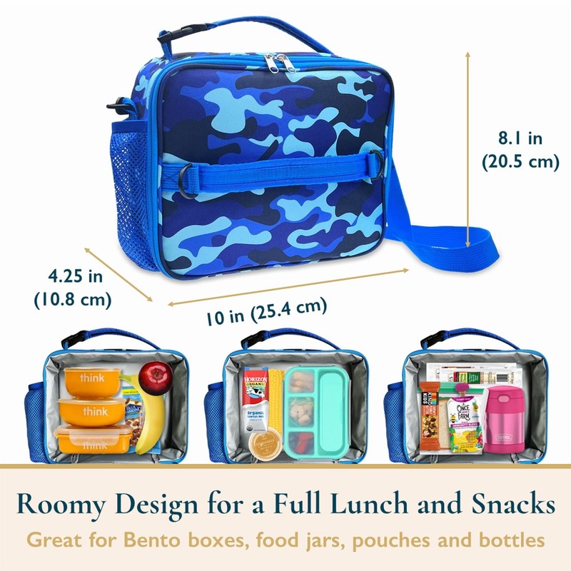 Lunch Bag for Kids – Insulated Lunch Box for Girls and Boys, Cute Reusable Coole9