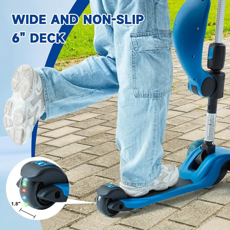 Kids 2 in 1 Folding 3 Wheel Kick Scooter Adjustable Height Safety Lock Ages 3 146