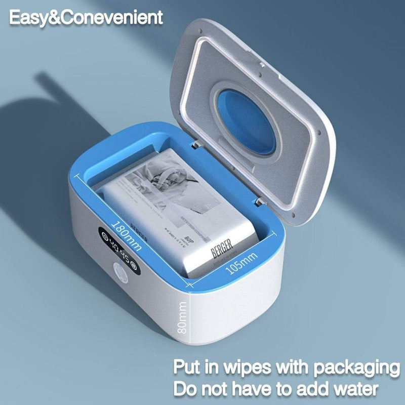 Baby Wipe Warmer w/ Night Light Temp Display Portable Car & Home2