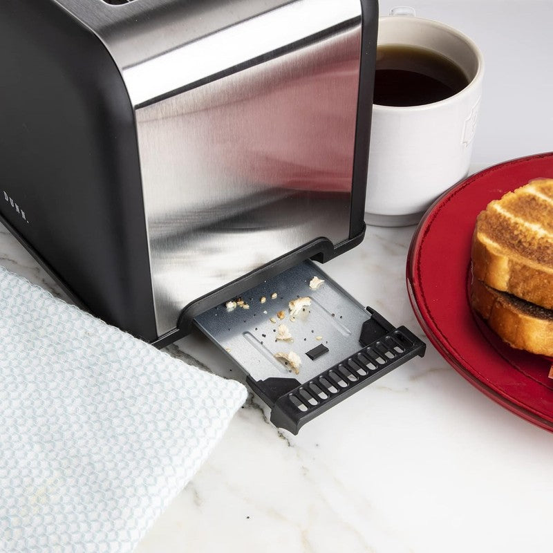 Stainless Steel 2 Slice Toaster Wide Slot 5 Browning Bagel Defrost Cancel Black3
