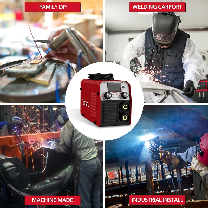 200A MMA Welding Machine, 110V Portable ARC Welder with IGBT Display1