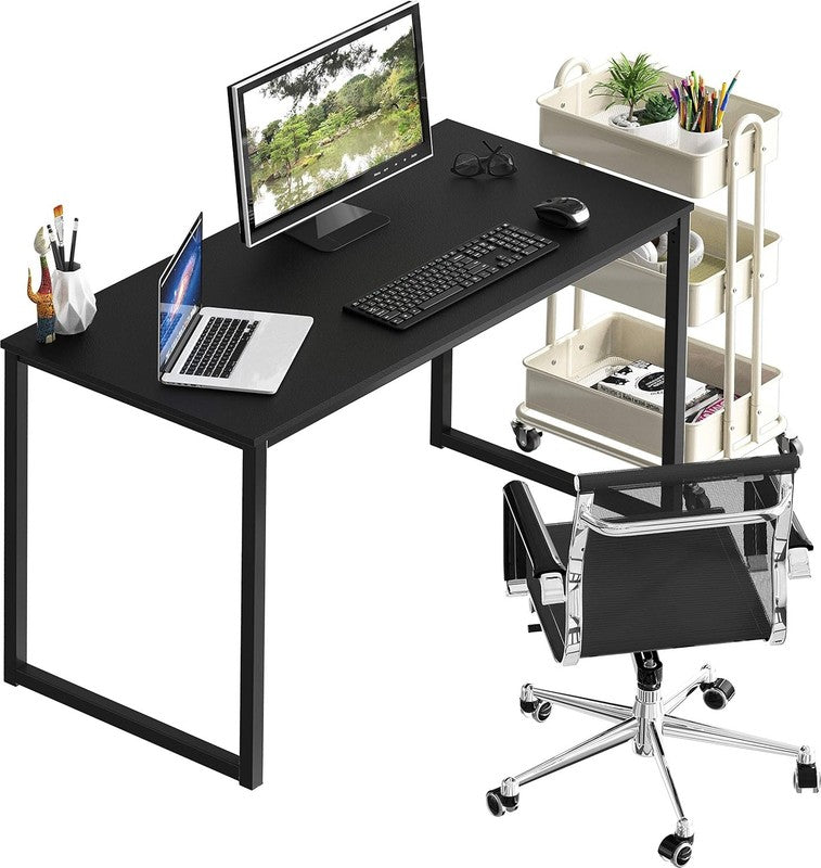 Stylish 40-Inch Black Home Office Computer Desk for Modern Workspaces3