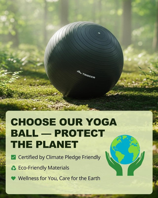 Exercise Ball for Yoga, Pilates & Fitness – Stability Ball Equipment for Home Gy1