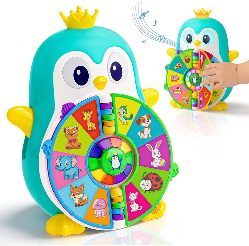 Musical Penguin Learning Toy with Lights and Sounds for Toddlers Ages 1-36