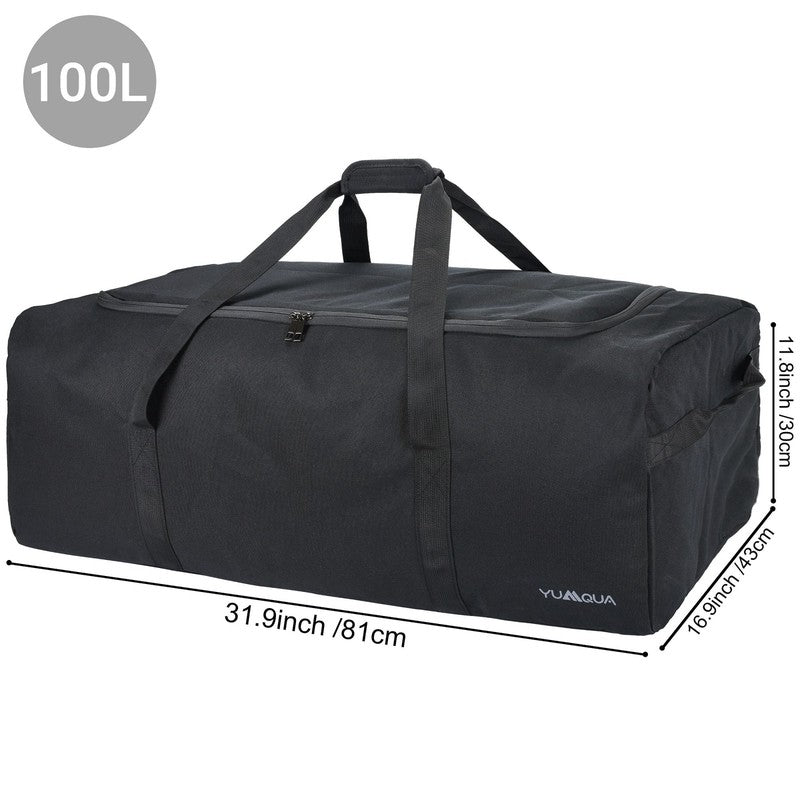 100L Travel Duffle Bag, Large Camping Gear Storage Weekender Bag Overnight, Gym 1
