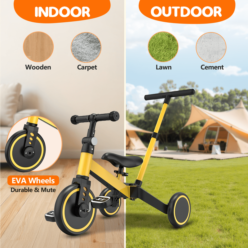 4 in 1 Toddler Bike, Kids Tricycle for 1 5 Years Old, Toddler Tricycle for Boy G3