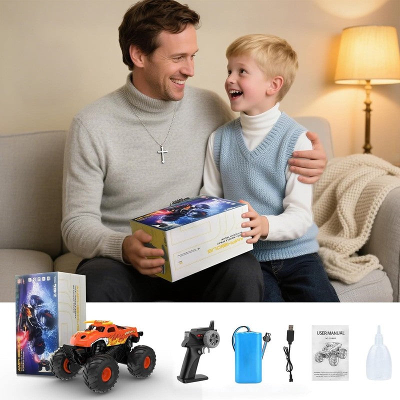 1:16 Waterproof Remote Control Monster Truck - 4WD Amphibious All Terrain RC Car6