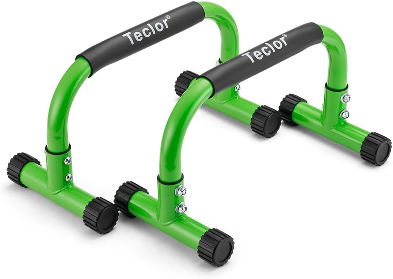 Push Up Parallettes Bars 9.5" Heavy Duty Stand for L Sit, Dip Calisthenics9
