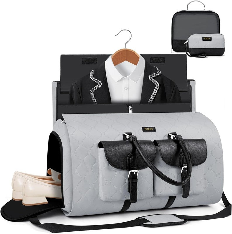 Garment Duffel Bag Travel Convertible Carry On Weekender w/ Shoe Pouch 3Pc Set7