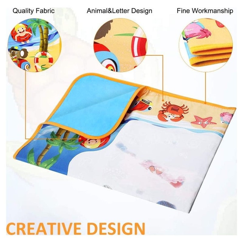 Doodle Drawing Mat, 40 X 32 Inch Large Aqua Magic Water Drawing Mat Toy Gifts fo4